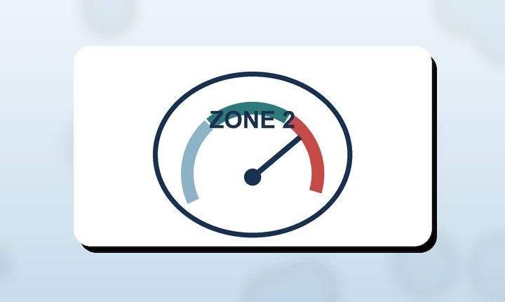 Illustration of an easy Zone 2 heart rate gauge